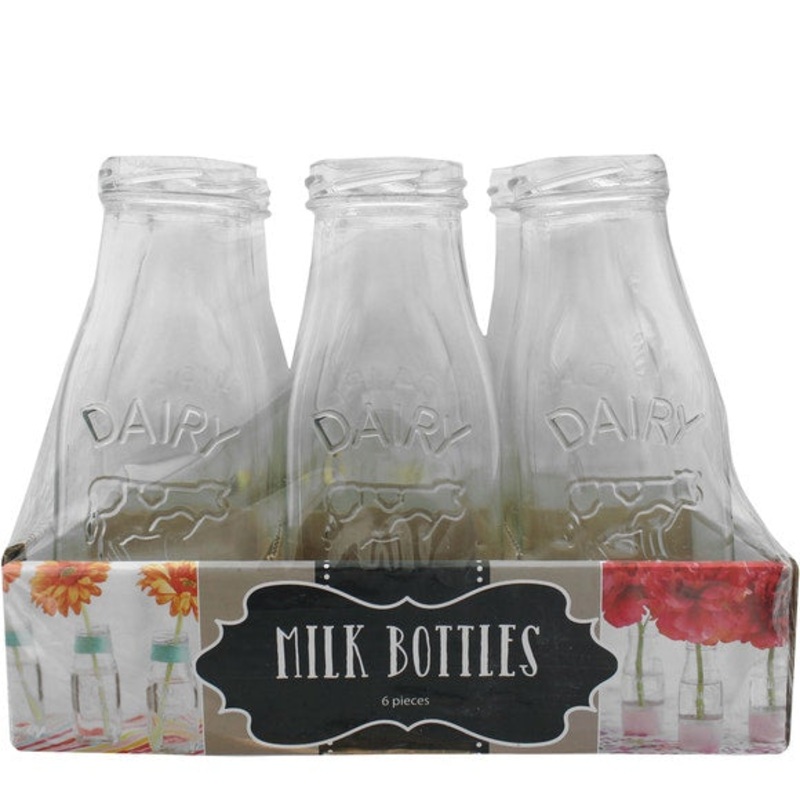 6 Piece 6.25 Milk Bottle Set