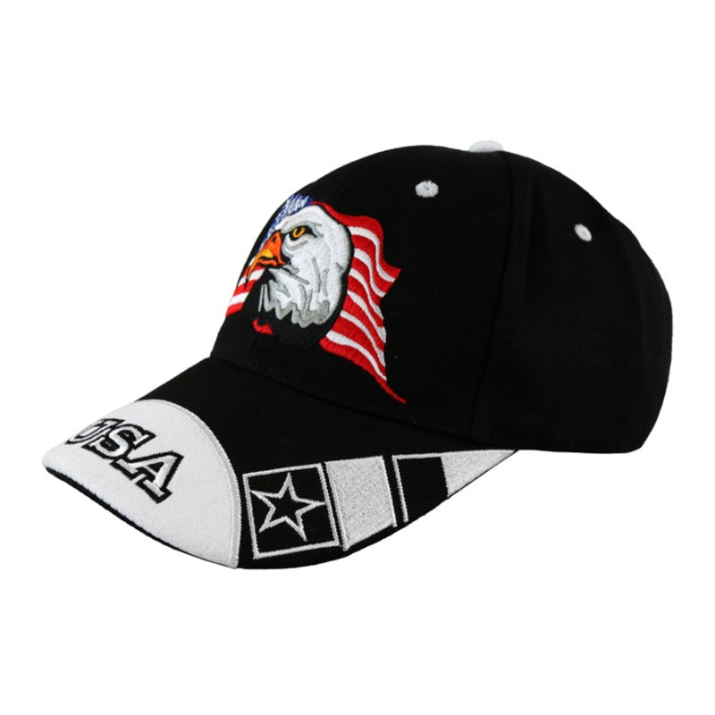 Baseball Hat (Embroidered USA Eagle)