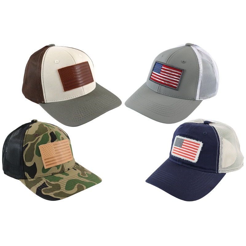Baseball Hat (Embroidered USA Flags)- 4 Styles to Choose From!