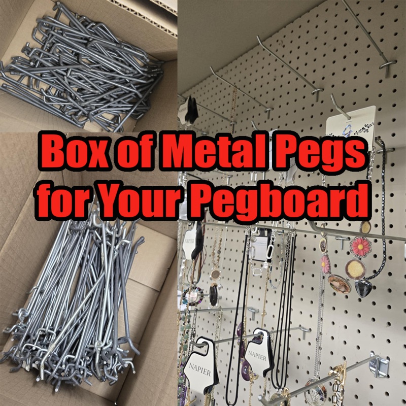 Box of Metal Pegs for your peg board. (Various Quantities)