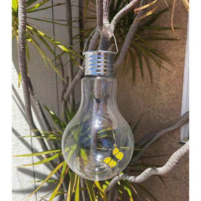 Butterfly Solar Light, Light Bulb (Every butterfly different)