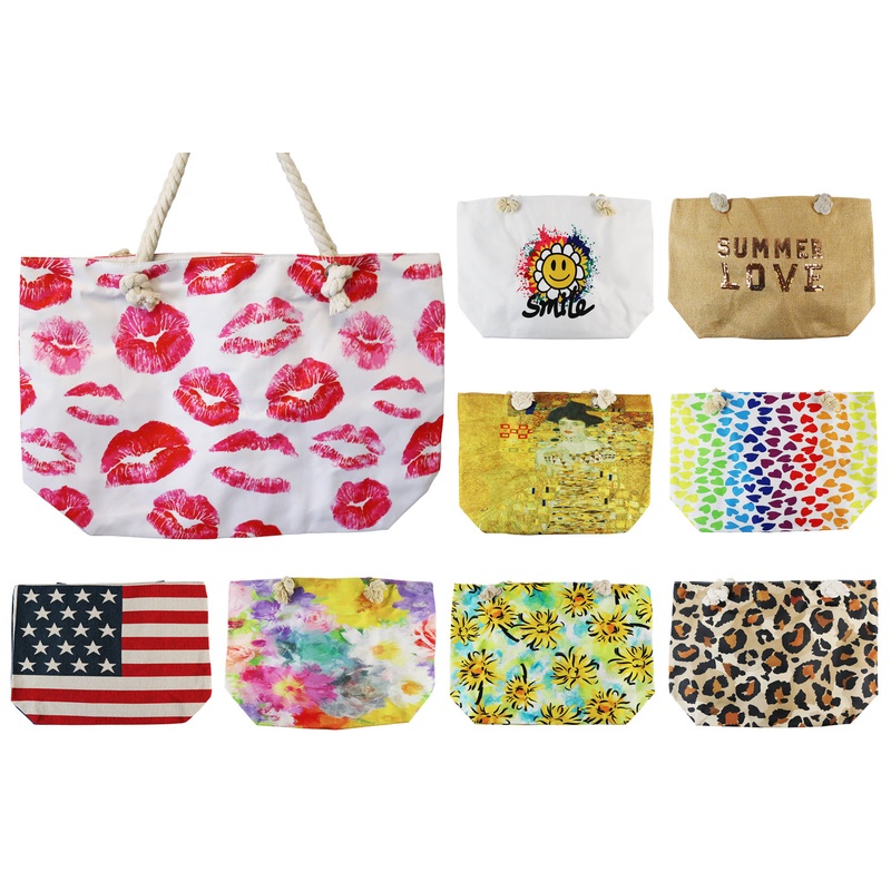 Canvas Beach Tote  (22 x 14)