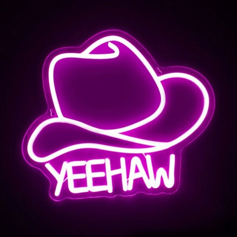 USB Powered Yeehaw Cowboy Neon Light