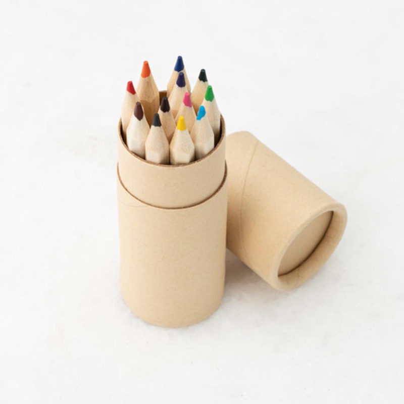 12 Mini Color Pencil Crayon Set