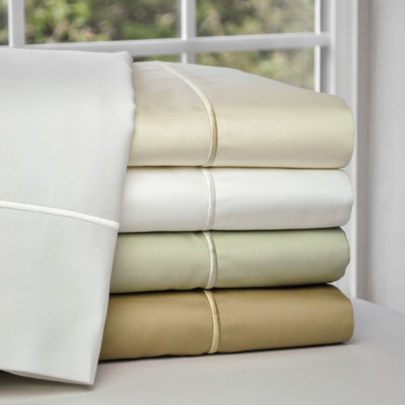 Classic Pillowcases with Matching Heirloom Satin Stitch at Hem