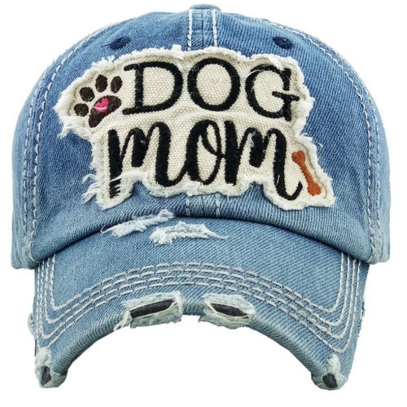 Dog Mom Distressed Women’s Cap