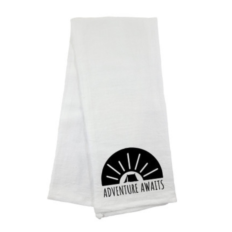 Adventure Awaits Flour Sack Towel