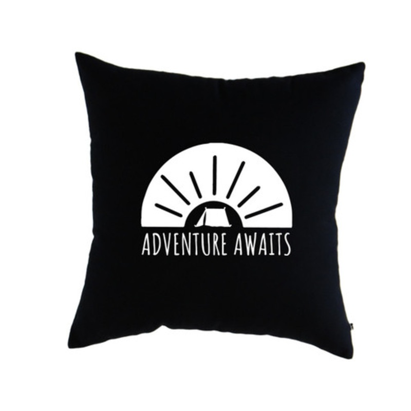 Adventure Awaits Fun Pillow Cover