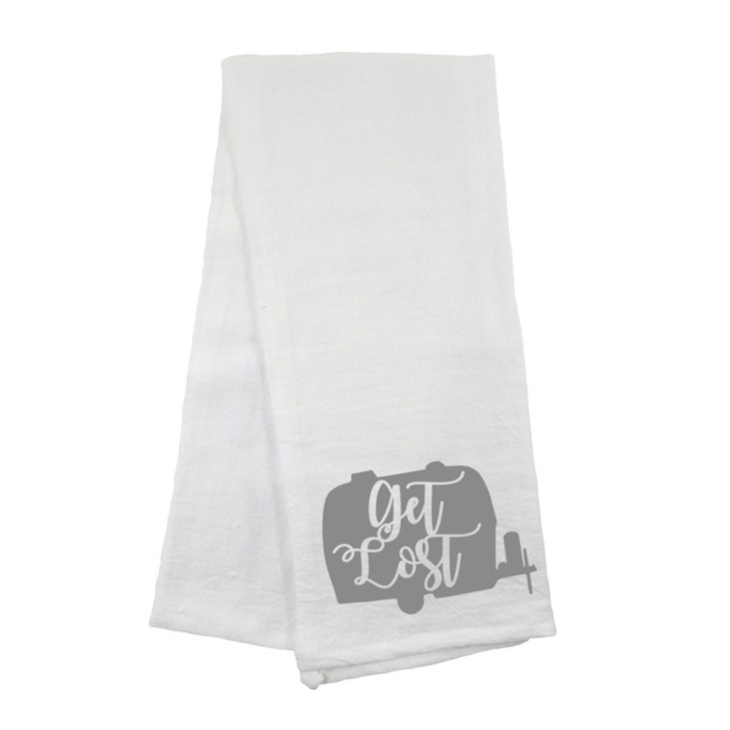 Get Lost Flour Sack Towel