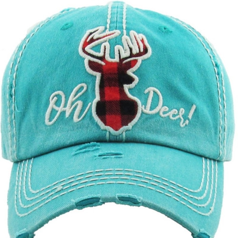 Oh Deer Distressed Women’s Cap