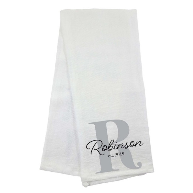 Personalized Flour Sack Towel