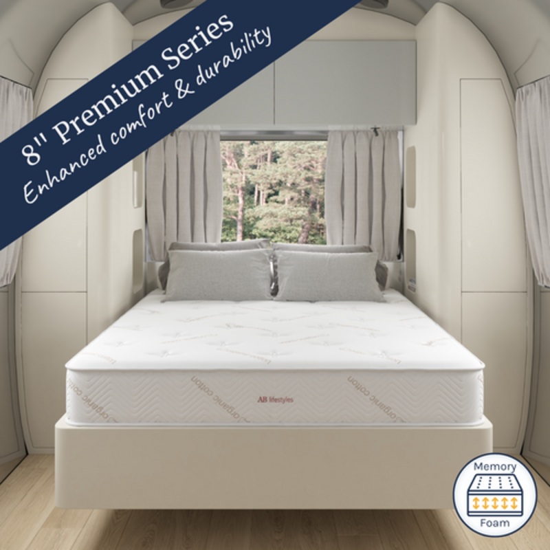 The Acadia 8 Memory Foam Mattress for Airstream