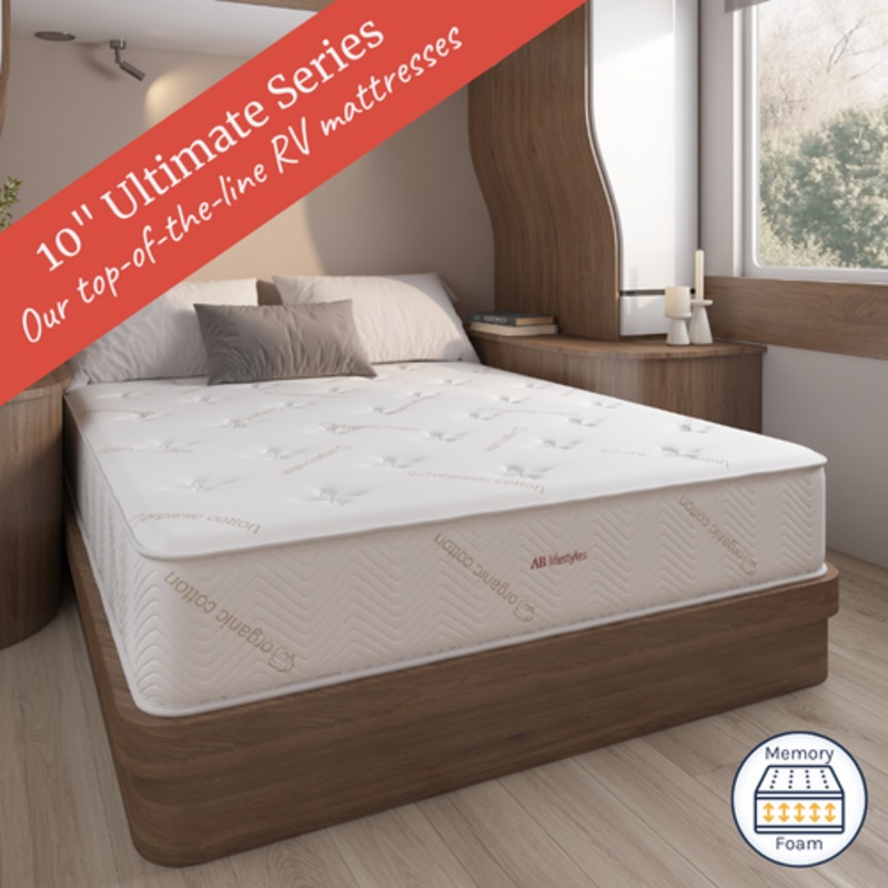 The Shenandoah 10 Memory Foam Mattress for Camper & RV