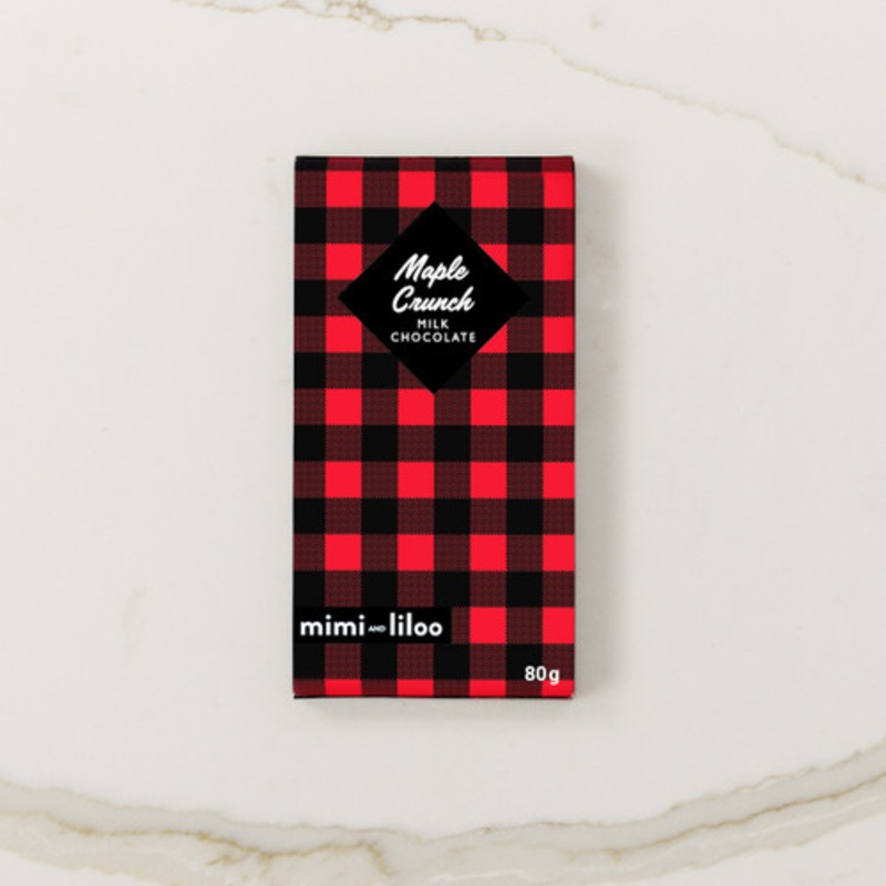 Mimi and Liloo Maple Crunch Chocolate Bar (80g)